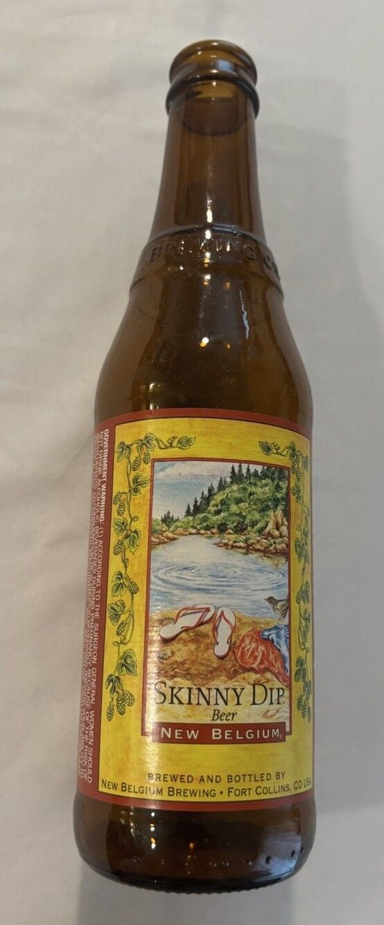 New Belgium SKINNY DIP BEER Bottle CO 12 oz Tour De Sol 4.2% ABV RETIRED 2009